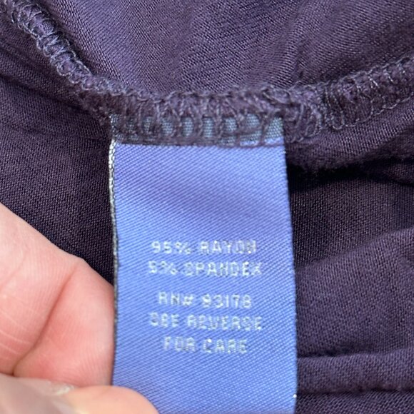 Vivienne Tam Dress Plum Purple Knit Fit & Flare Witchy Boho Reverse Seam MEDIUM - Picture 11 of 12